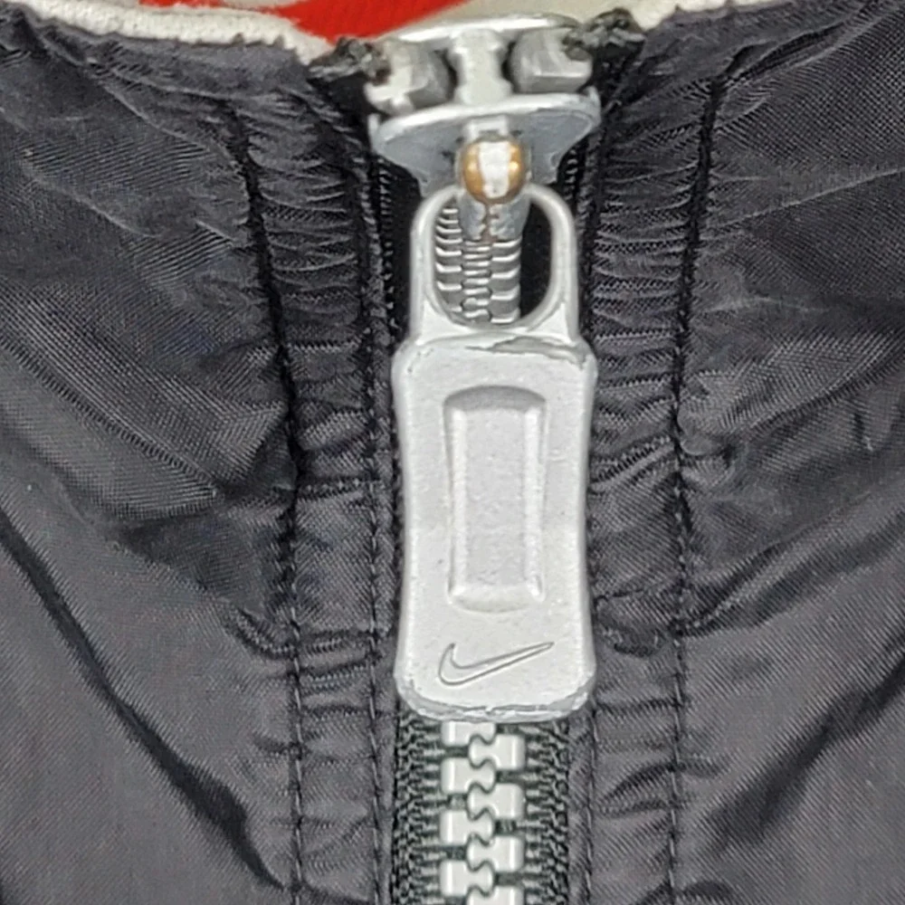 NIKE BLACK FULL ZIP WINDBREAKER LIGHTWEIGHT ATHLETIC JACKET MEN'S LARGE SWOOSH - Picture 4 of 16
